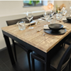 Klaptafel Cubic Black Old look 180x80cm