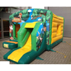 Springkasteel Jungle huisje 4x4m + slide