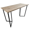 Statafel Tribo XL Zwart - Steigerhout Old Look 180x80cm