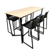 Statafel Tribo XL Zwart - Oak 180x80cm