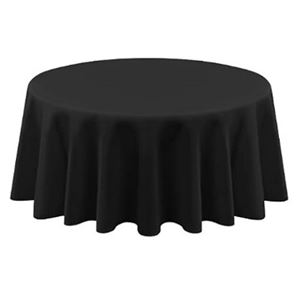 Tafellaken rond 235cm diam. zwart