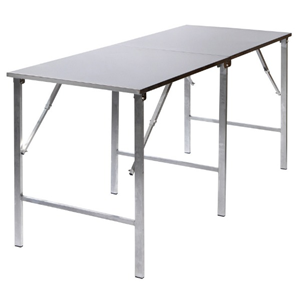 Inox werktafel plooibaar 200x80cm