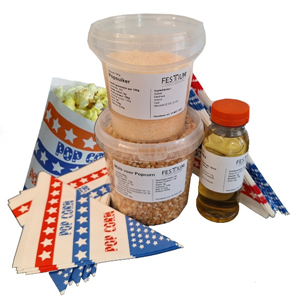 Ingrediënten popcorn - zakjes (50stuks)