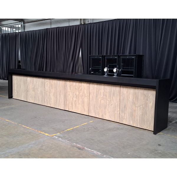 Toog huren festium feestverhuur zwart