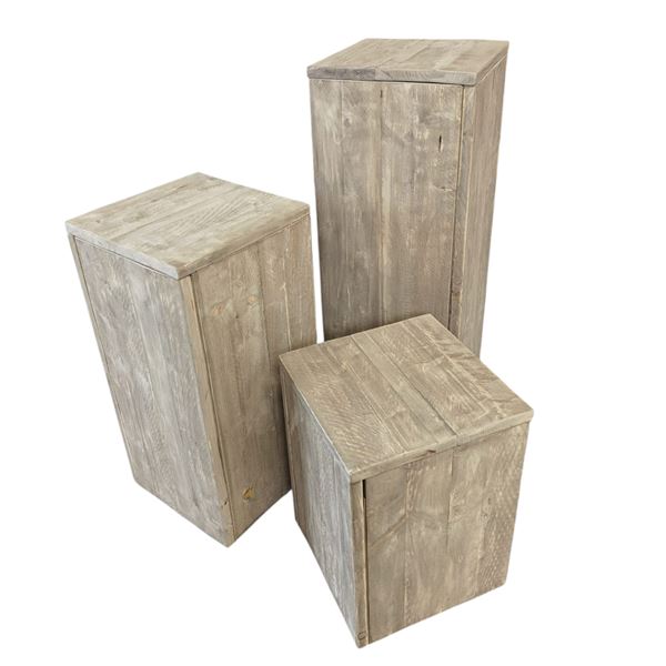 Zuil Steigerhout Old Look middel