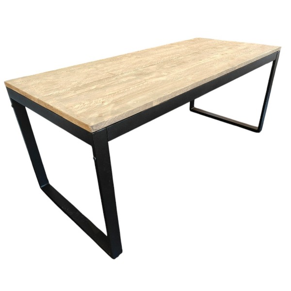 Klaptafel Cubic Black Old look 180x80cm