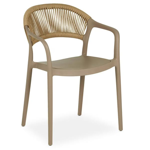Stapelstoel Palma - Camel kleur