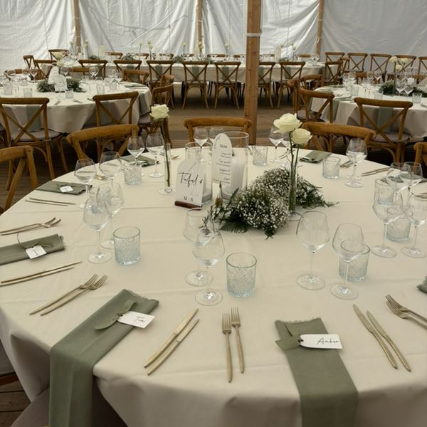 Tafellaken 240x240cm - Champagne