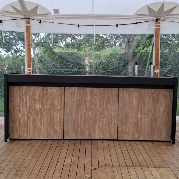 Toog huren festium feestverhuur zwart