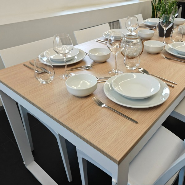 Klaptafel Cubic White Oak 180x80cm