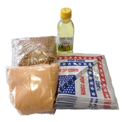 Ingrediënten popcorn - zakjes (100stuks)