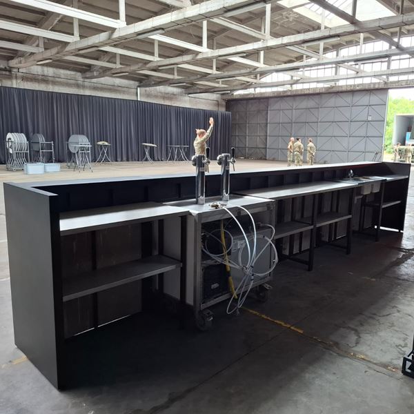 Toog huren festium feestverhuur zwart